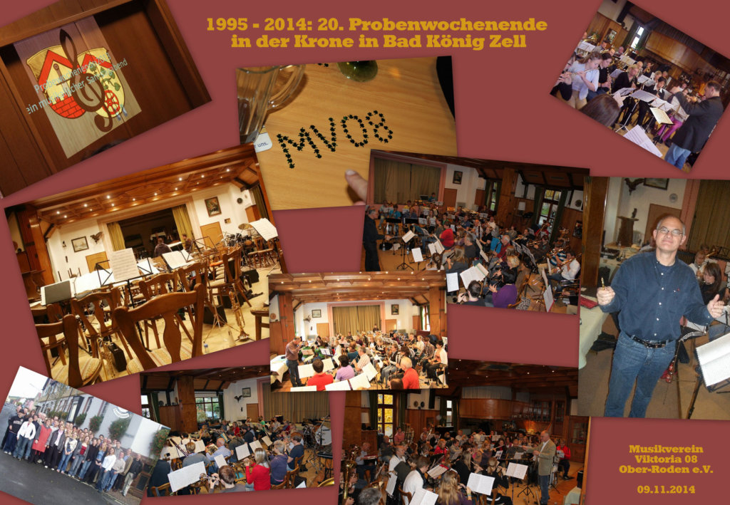Erinnerungen an 20 Jahre Probenwochenende in Zell