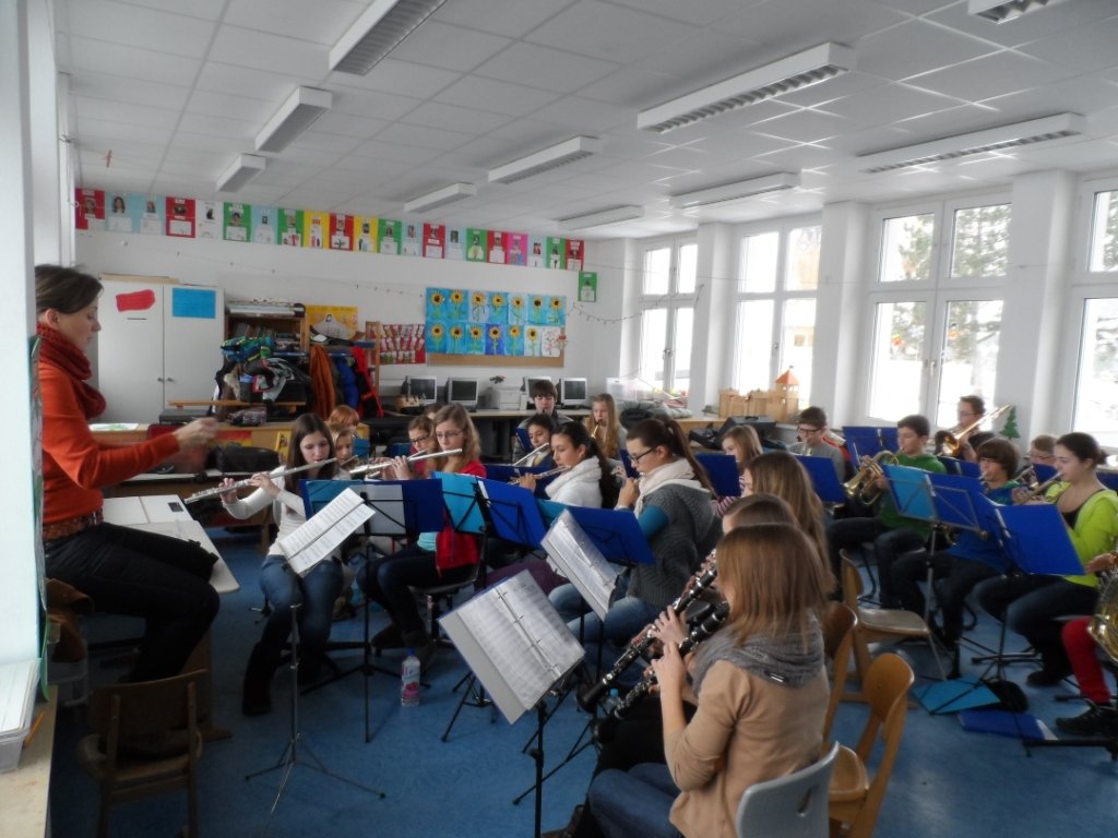 Jugendorchester-Probe in der Trinkbornschule